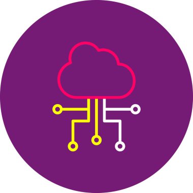 Bulut hesaplama. vektör simgesi