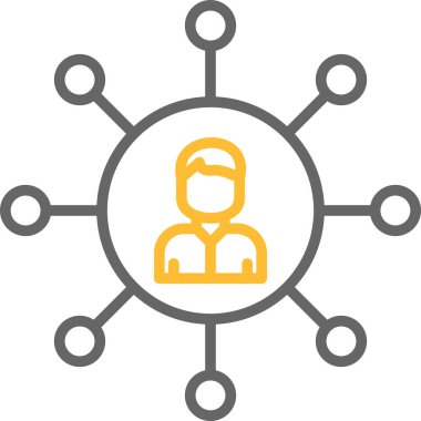 bağlantı ağ bağlantı simgesi doldurulmuş dış hat biçimi