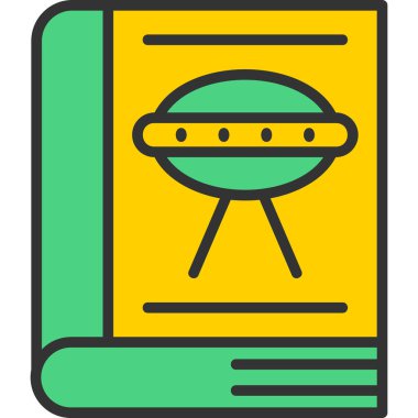 kitap simgesi, vektör illüstrasyonu