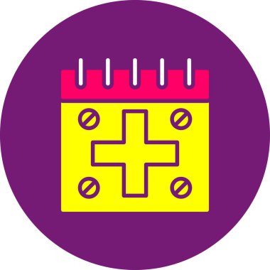 Takvim. Web simgesi basit illüstrasyon