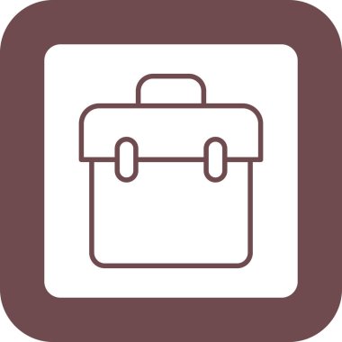 Evrak çantası ikonu. vektör illüstrasyonu