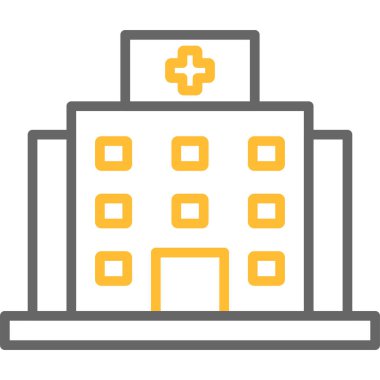 Hastane Simgesi Vektör İllüstrasyonu