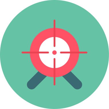 Hedef. Web simgesi basit illüstrasyon