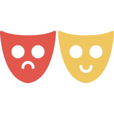 Çizgi film simgesinin vektör illüstrasyonu