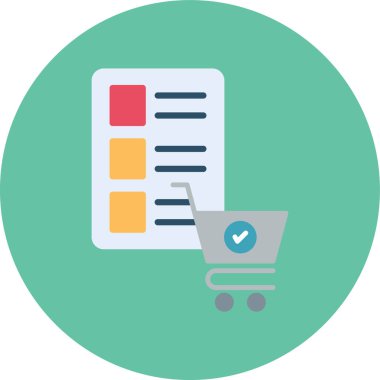 alışveriş sepeti simge vektör