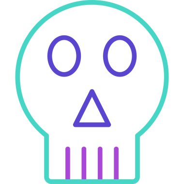 Kafatası. Web simgesi basit illüstrasyon