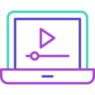 Bilgisayar. Web simgesi basit illüstrasyon