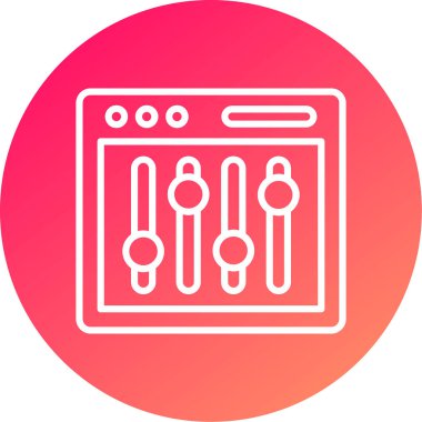 seo modern simgesinin vektör illüstrasyonu