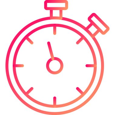 Kronometre Web simgesi basit illüstrasyon