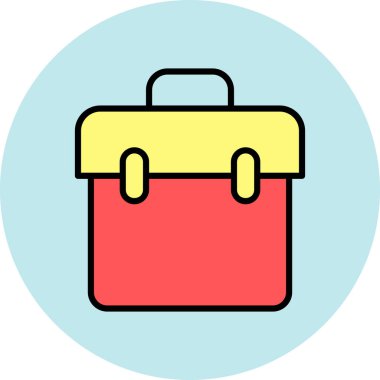 Çanta. Web simgesi basit tasarım