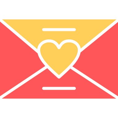 aşk harfi vektör çizimi