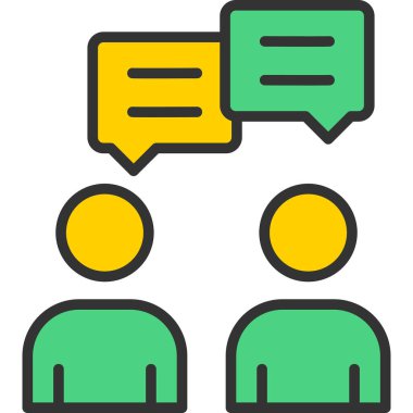 Konuşma baloncukları simgesi, özet vektörü