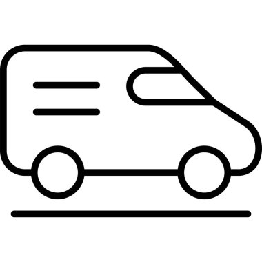 Otobüs. Web simgesi basit illüstrasyon