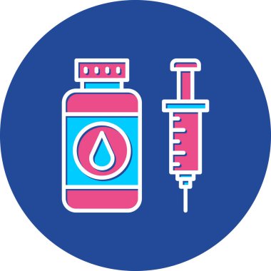 Bir şişe sıvının vektör çizimi