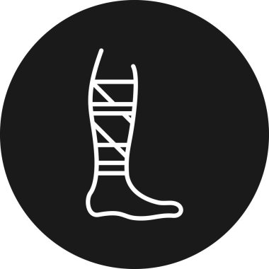 Çorap simgesi. Vektör çizim.