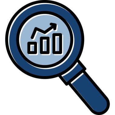 Analiz çizelgesi simgesi - taslak biçimi