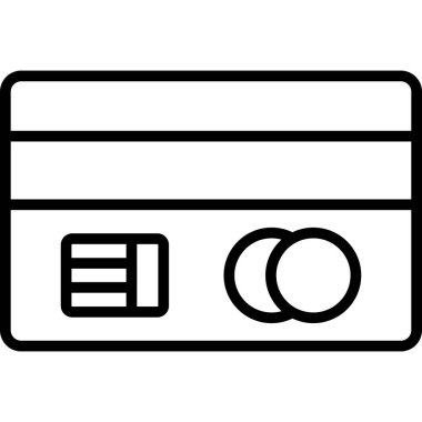 Kredi kartı ikonu. Beyaz arkaplanda izole edilmiş web tasarımı için kredi kartı vektör simgesi