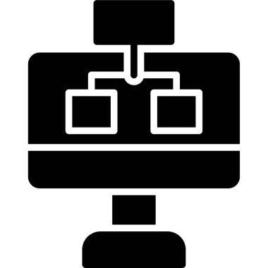 bilgisayar izleyici vektör illüstrasyonu