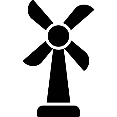 Yel değirmeni ikonu vektör illüstrasyonu
