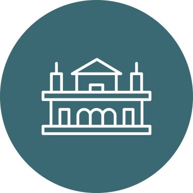 Benzersiz yapı vektör çizgisi simgesi