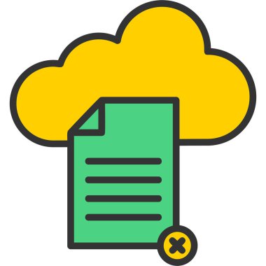 Bulut. Web simgesi basit illüstrasyon