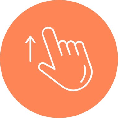 Parmak jesti vektör illüstrasyonuyla el