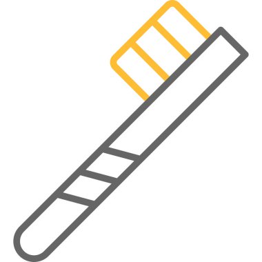 Diş fırçası Basit Vektör Simgesi İllüstrasyonu