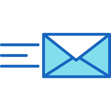 e-posta vektörü ince satır simgesi