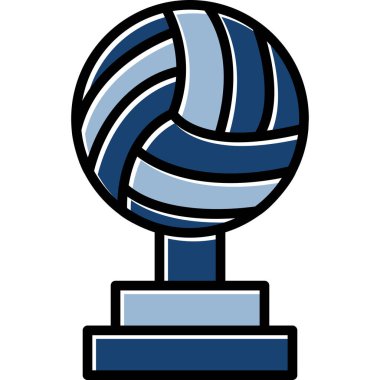 Voleybol topu simgesini, anahat stili