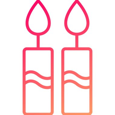 mum vektör simgesi modern basit illüstrasyon