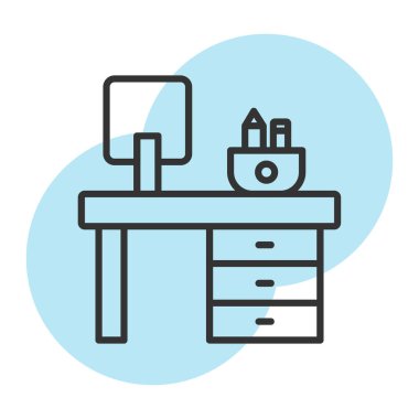 Dolap. Web simgesi basit illüstrasyon