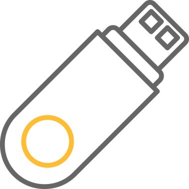 usb flash disk izole edilmiş simge vektör illüstrasyon tasarımı