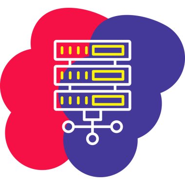 Veri merkezi. Web simgesi