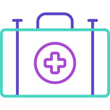 İlk yardım kiti vektör illüstrasyonu