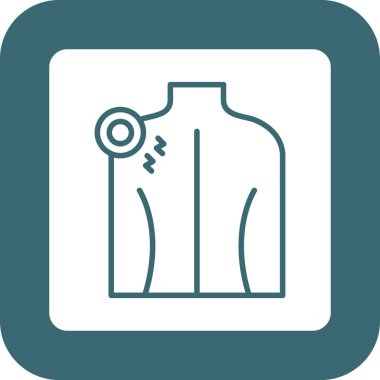 kıyafet simgesi soyut arka grupta izole