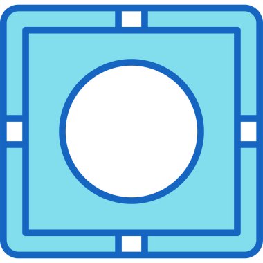 Beyaz çerçevenin vektör illüstrasyonu