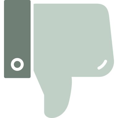 Başparmağını indir. vektör simgesi