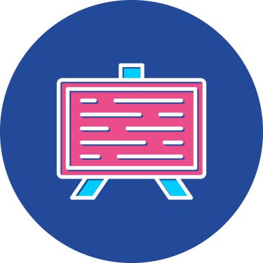 Bir takvim simgesinin vektör illüstrasyonu