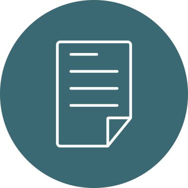 Belge simgesinin vektör illüstrasyonu