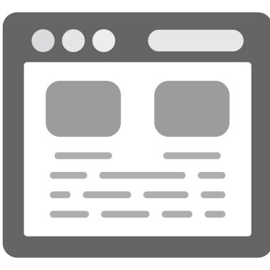 gazete simgesi, vektör illüstrasyonu