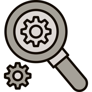 Arama simgesi vektör illüstrasyonu