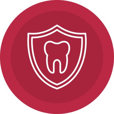 Diş. Web simgesi basit illüstrasyon