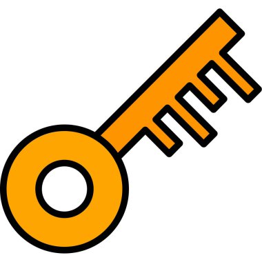 anahtar simgesi, vektör illüstrasyonu