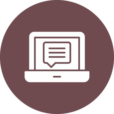 Bilgisayar simgesinin vektör illüstrasyonu