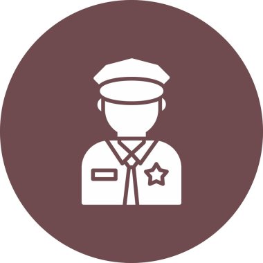 polis simgesi vektör illüstrasyonu