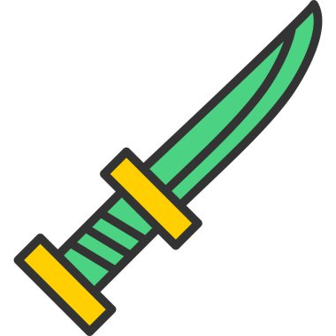 silah simgesi, vektör illüstrasyonu