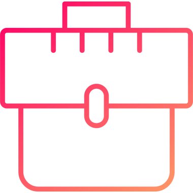 Bir kırmızı ve mavi dizin simgesinin vektör illüstrasyonu