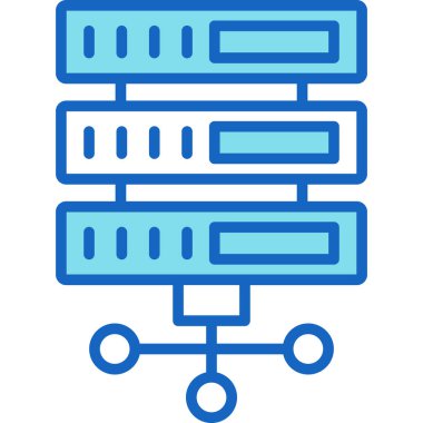 ağ sunucu simgesi modern basit vektör illüstrasyonu