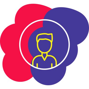 İnsan simgesinin vektör illüstrasyonu