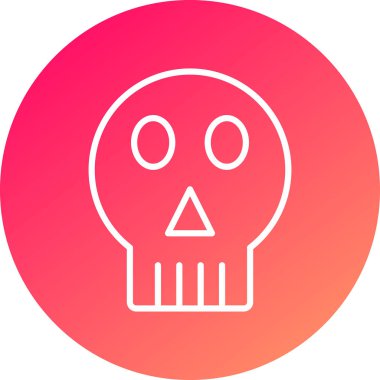 Kafatası simge vektör çizim